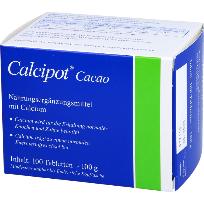 Calcipot Kautabletten, 100 pc Tablettes