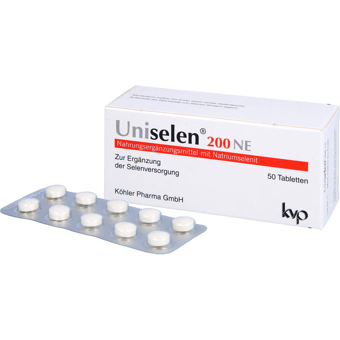 Uniselen 200 NE Tabletten zur Selenversorgung, 50 pcs. Tablets