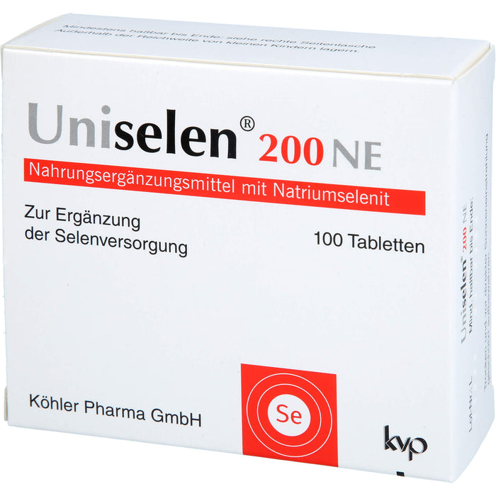 Köhler Pharma Uniselen 200 NE Tabletten, 100 pc Tablettes