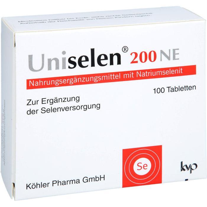 Köhler Pharma Uniselen 200 NE Tabletten, 100 pc Tablettes