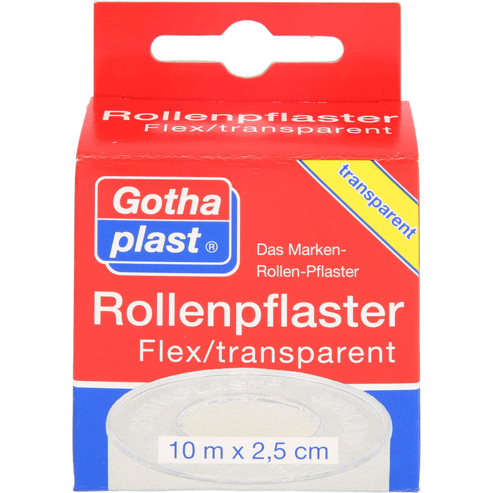 Rollenplaster Flex Transparent 10mx2,5m Euroaufhän, 1 St PFL