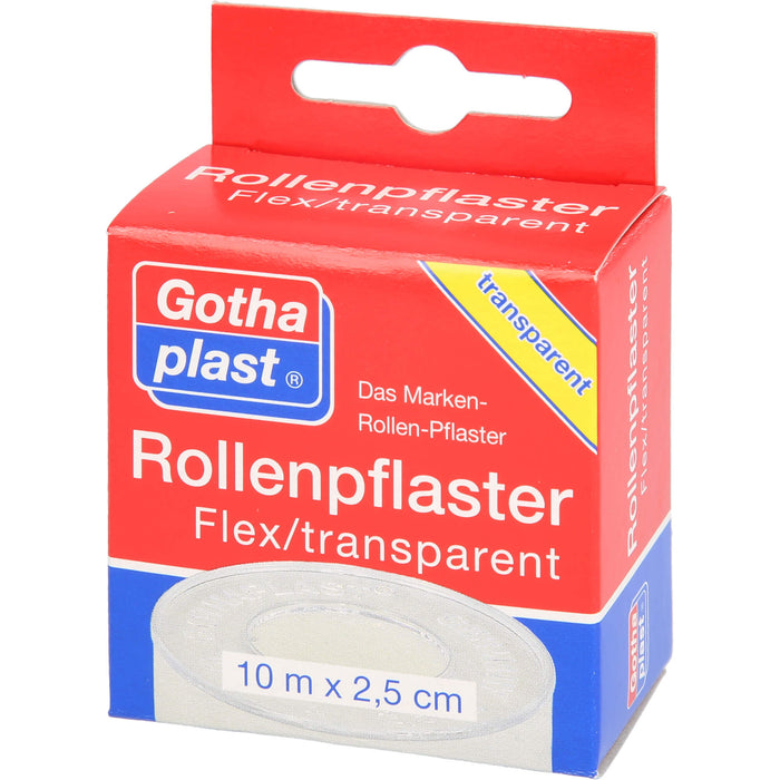 Rollenplaster Flex Transparent 10mx2,5m Euroaufhän, 1 St PFL