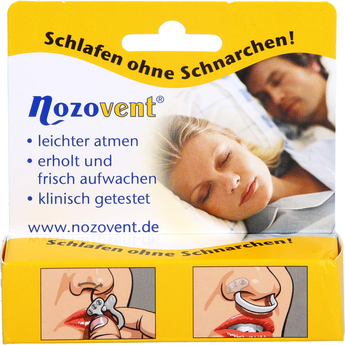 Nozovent Nasenklammer schlafen ohne Schnarchen  Größe Large, 2 pcs. Bracket