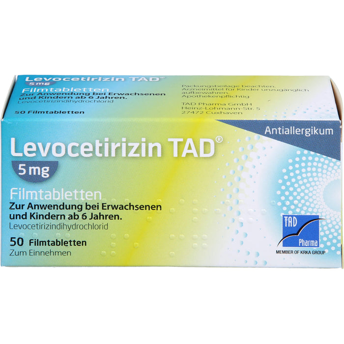 Levocetirizin TAD 5 mg Filmtabletten, 50 St. Tabletten