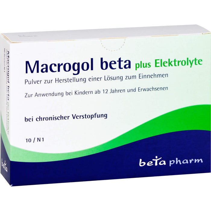 Macrogol beta plus Elektrolyte, Pulver zur Herstellung einer Lösung zum Einnehmen, 10 St. Beutel