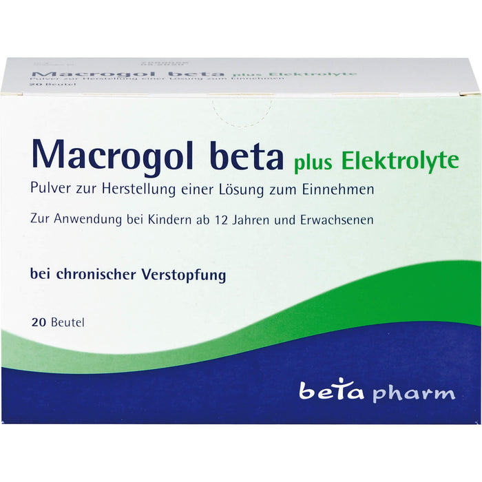 Macrogol beta plus Elektrolyte Pulver, 20 pcs. Sachets