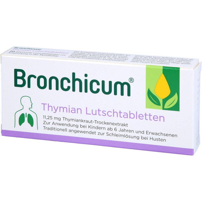 Bronchicum Thymian Lutschtabletten, 20 St. Tabletten