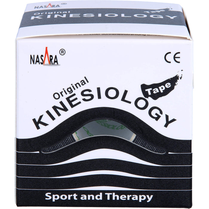 NASARA Kinesiologie Tape Schwarz 5cmx5m, 1 St PFL