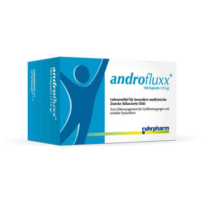 Androfluxx Kapseln bei Gefäßverengungen und erektiler Dysfunktion, 180 pc Capsules