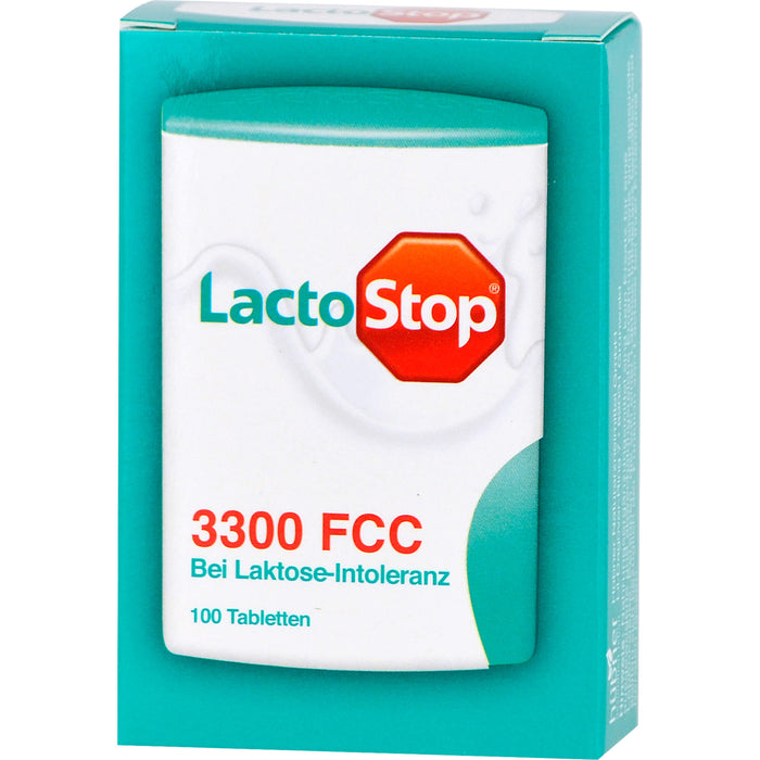 LactoStop 3300 FCC bei Lactose-Intoleranz Tabletten, 100 pc Tablettes