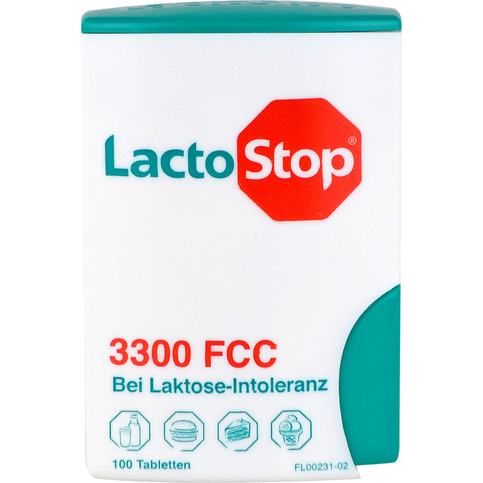 LactoStop 3300 FCC bei Lactose-Intoleranz Tabletten, 100 pc Tablettes