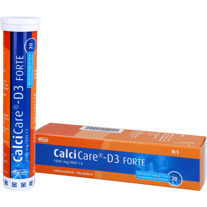 CalciCare-D3 forte Brausetabletten, 20 pcs. Tablets