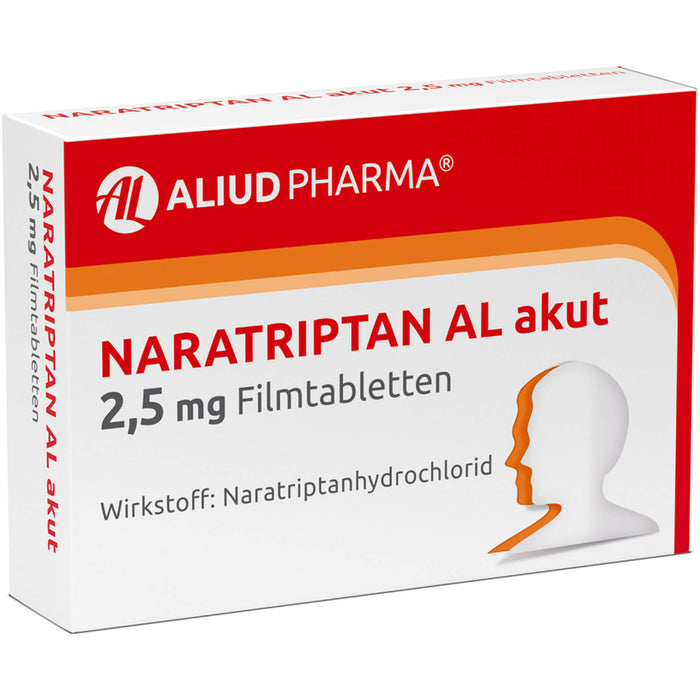 Naratriptan AL akut 2,5 mg Filmtabletten, 2 pcs. Tablets