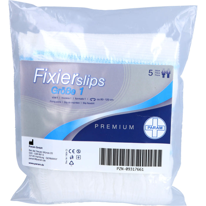 PARAM Fixierslips PREMIUM Gr.1 80-120cm, 5 St