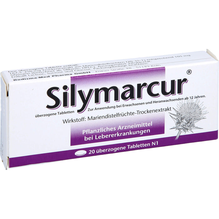 Silymarcur überzogene Tabletten, 20 St UTA