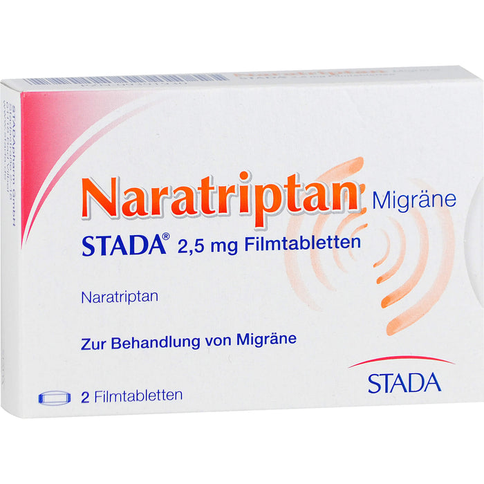 Naratriptan Migräne STADA 2,5 mg Filmtabletten, 2 pcs. Tablets