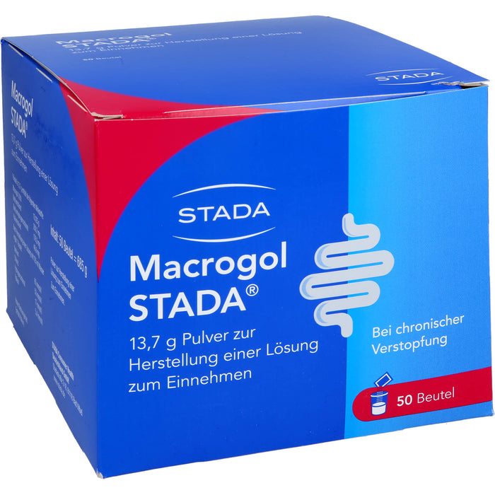 Macrogol STADA Pulver bei Verstopfung, 50 pc Sachets