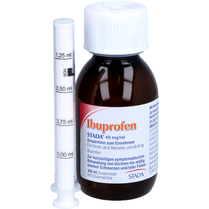 Ibuprofen STADA 40 mg/ml Suspension zum Einnehmen, 100 ml Solution