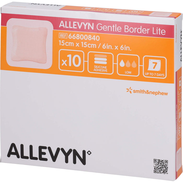 Allevyn Gentle Border Lite 15x15cm, 10 St VER