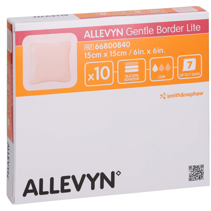 Allevyn Gentle Border Lite 15x15cm, 10 St VER