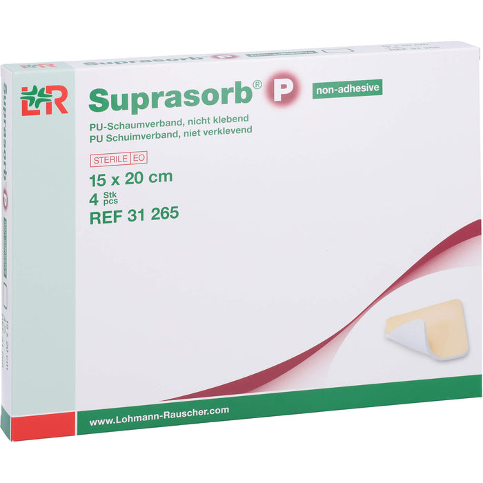 Suprasorb P Pu-Schaumverband nicht klebend 5x5cm, 4 St VER