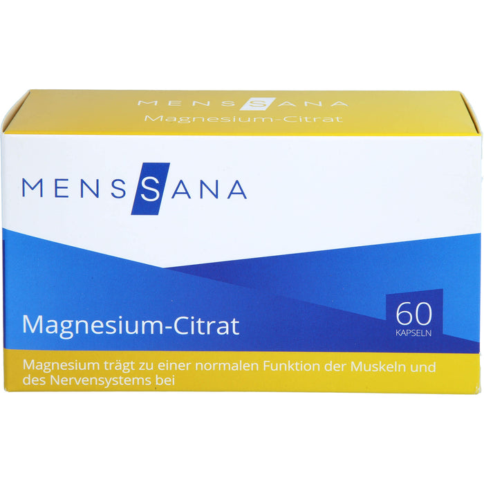 MensSana Magnesium-Citrat Kapseln, 60 pcs. Capsules