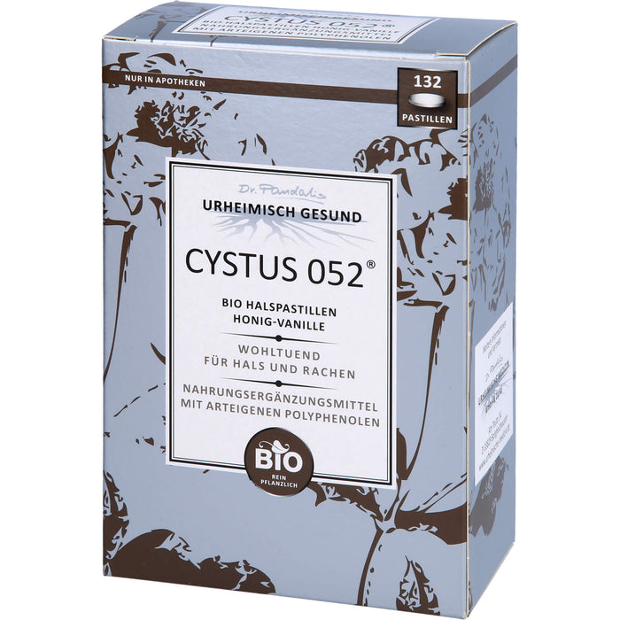 Dr. Pandalis CYSTUS 052 Bio Halspastillen Honig-Vanille, 132 pc Pastilles