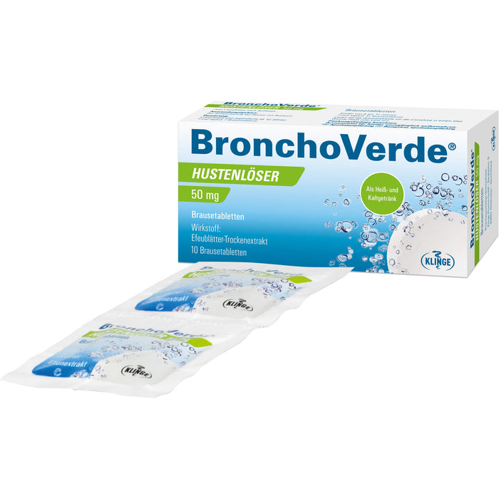 BronchoVerde Hustenlöser 50 mg Brausetabletten, 10 pcs. Tablets