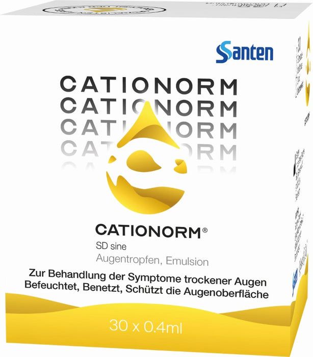 CATIONORM Augentropfen - Schutz bei Trockenen und/oder tränenden Trockenen Augen, 30 St. Einzeldosispipetten