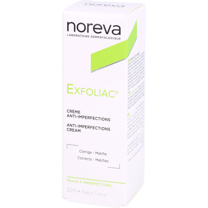 noreva Exfoliac Creme gegen unreine Haut, 30 ml Creme