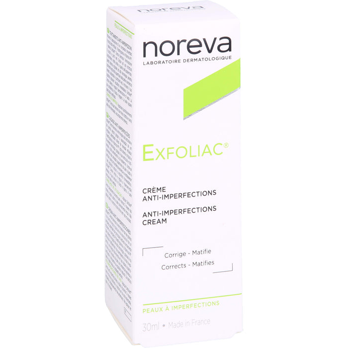 noreva Exfoliac Creme gegen unreine Haut, 30 ml Cream