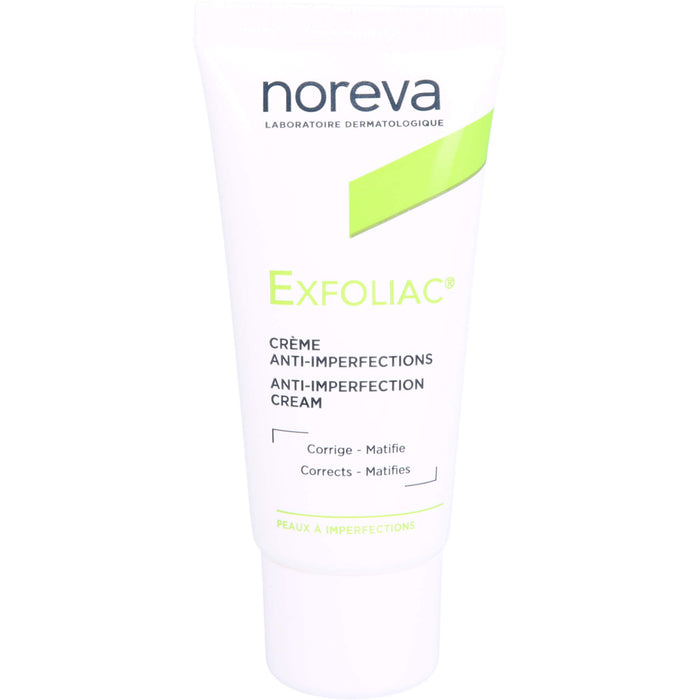 noreva Exfoliac Creme gegen unreine Haut, 30 ml Creme