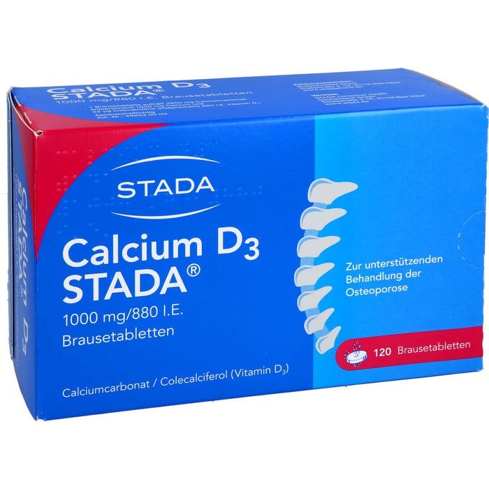 CALCIUM D3 STADA 1000 mg / 880 I.E. Brausetabletten, 120 pcs. Tablets