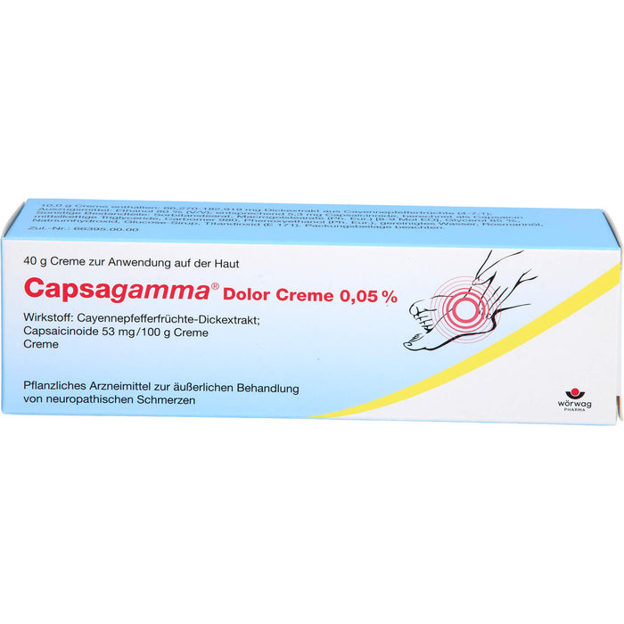 Capsagamma Dolor Creme 0,05%, 40 g Creme