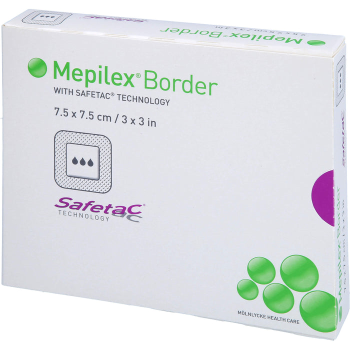 MEPILEX Border Schaumverband 7,5x7,5cm, 5 St VER