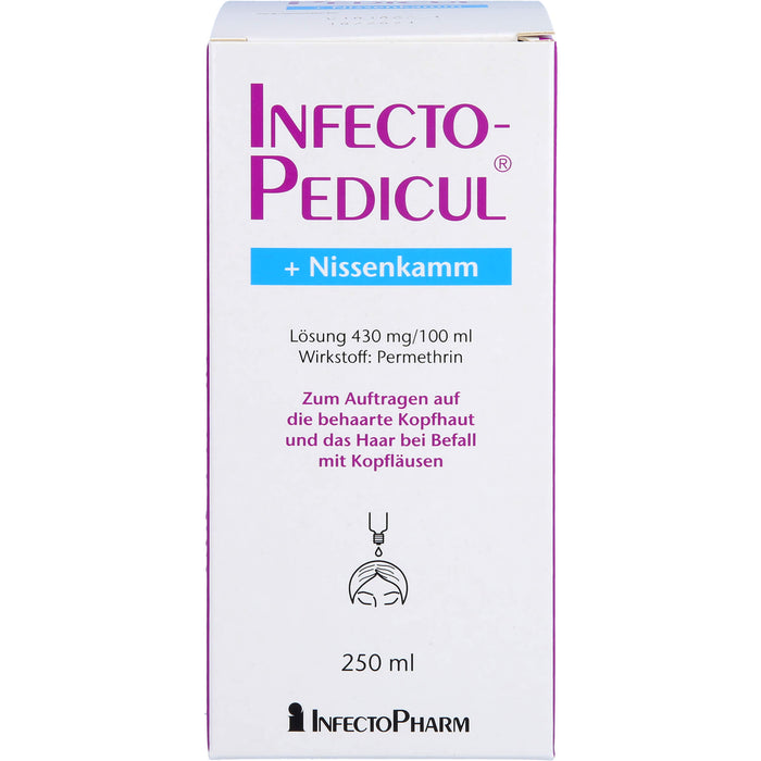 INFECTOPEDICUL Lösung + Nissenkamm bei Kopfläusen, 250 ml Lösung