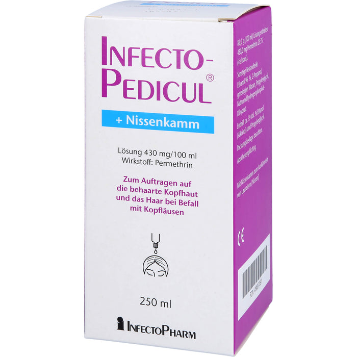 INFECTOPEDICUL Lösung + Nissenkamm bei Kopfläusen, 250 ml Solution