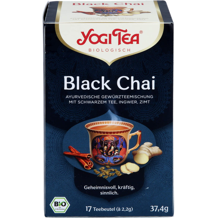 YOGI TEA Black Chai ayurvedische Gewürzteemischung, 17 pc Sac filtrant