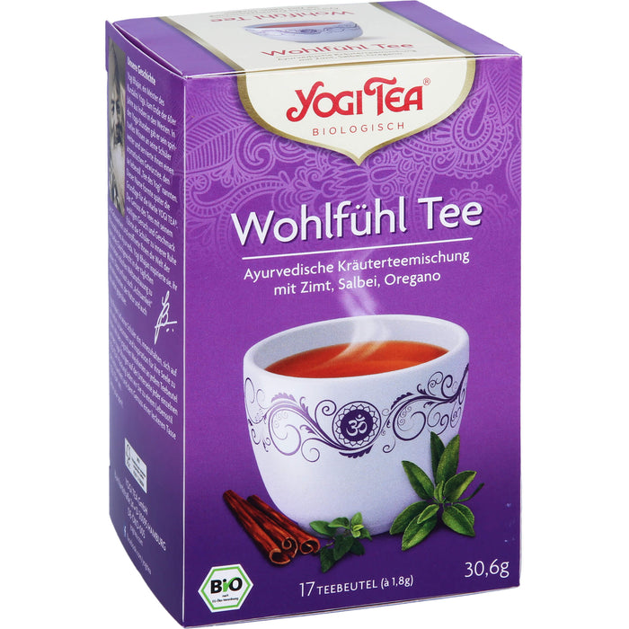 YOGI TEA Wohlfühl Tee ayurvedische Kräuterteemischung, 17 pc Sac filtrant