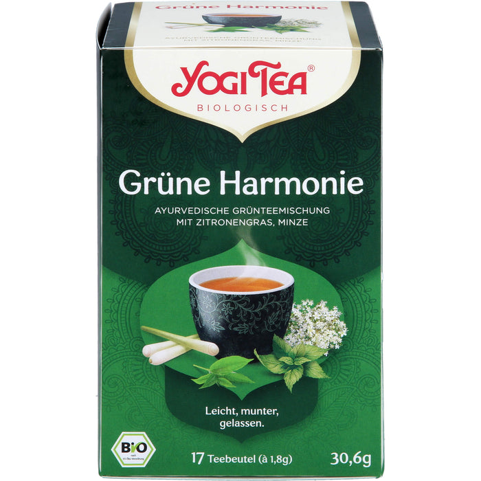 YOGI TEA Grüne Harmonie ayurvedische Grünteemischung, 17 St. Filterbeutel