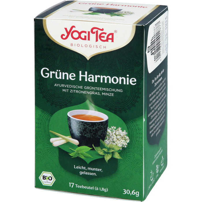 YOGI TEA Grüne Harmonie ayurvedische Grünteemischung, 17 pc Sac filtrant