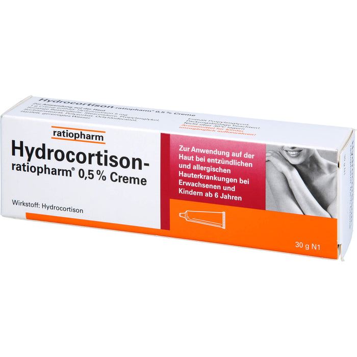 Hydrocortison-ratiopharm 0,5 % Creme, 30 g Cream
