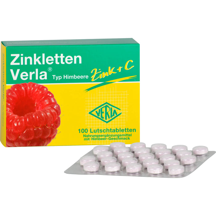 Zinkletten Verla Typ Himbeere Tabletten, 100 pcs. Tablets