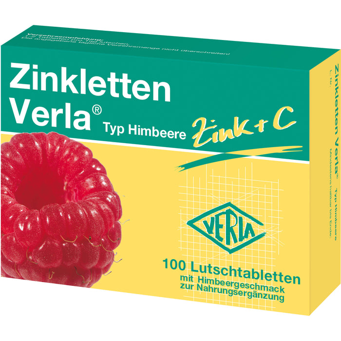 Zinkletten Verla Typ Himbeere Tabletten, 100 pcs. Tablets