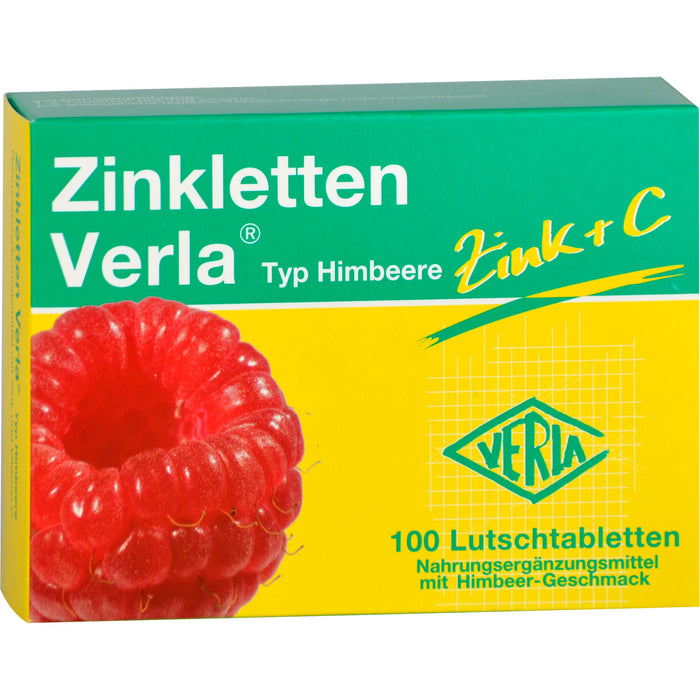 Zinkletten Verla Typ Himbeere Tabletten, 100 St. Tabletten