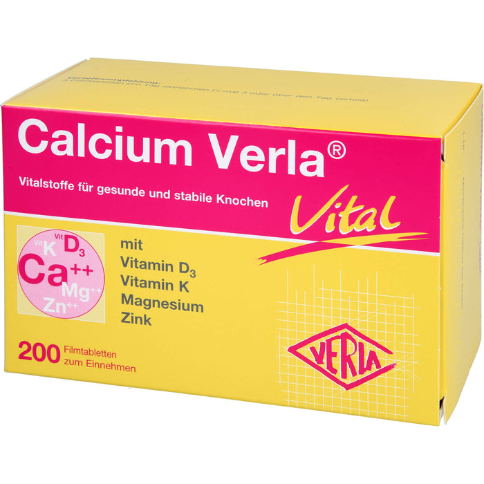 Calcium Verla vital Filmtabletten, 200 pc Tablettes