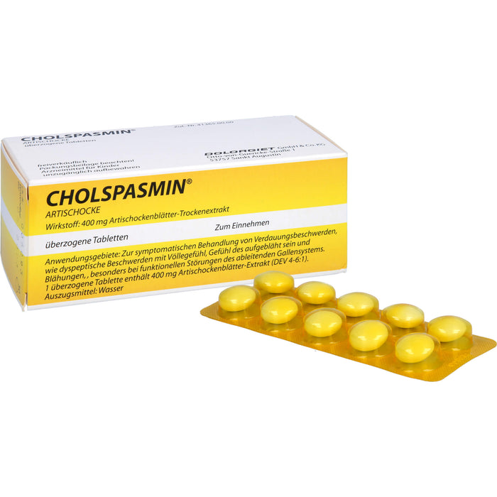 CHOLSPASMIN Artischocke Tabletten, 50 pc Tablettes