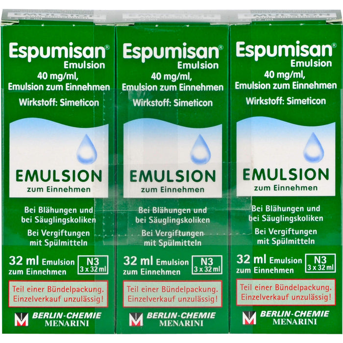 Espumisan Emulsion bei Blähungen und bei Säuglingskoliken, 96 ml Lösung