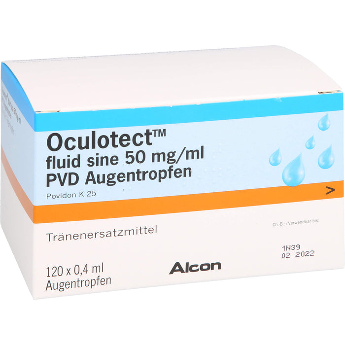 Oculotect fluid sine 50 mg/ml PVD Augentropfen, 120 pcs. Solution