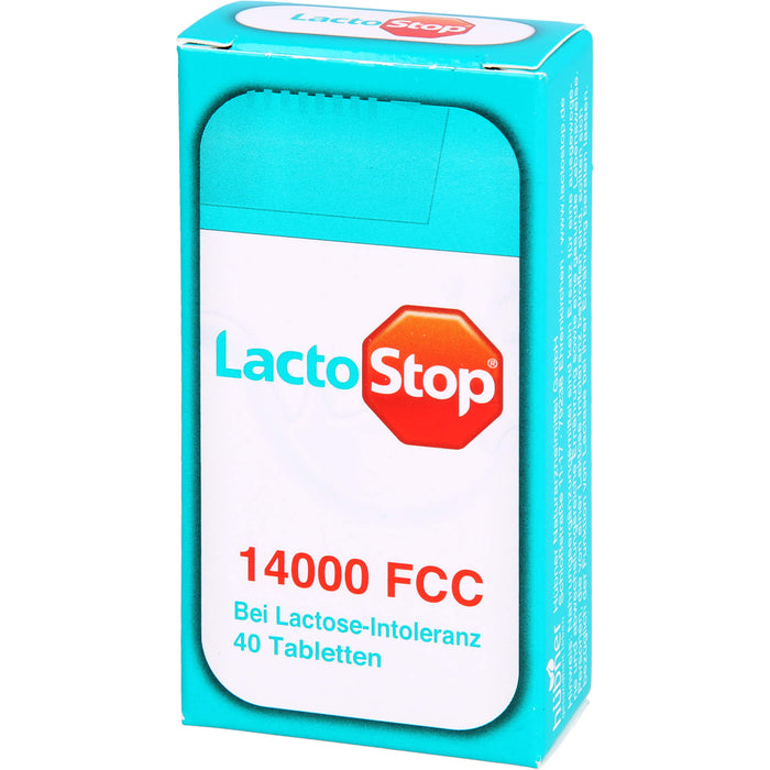 LactoStop 14000 FCC bei Lactose-Intoleranz Tabletten, 40 pcs. Tablets